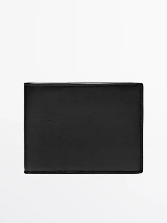 Horizontal Nappa Leather Wallet with Purse