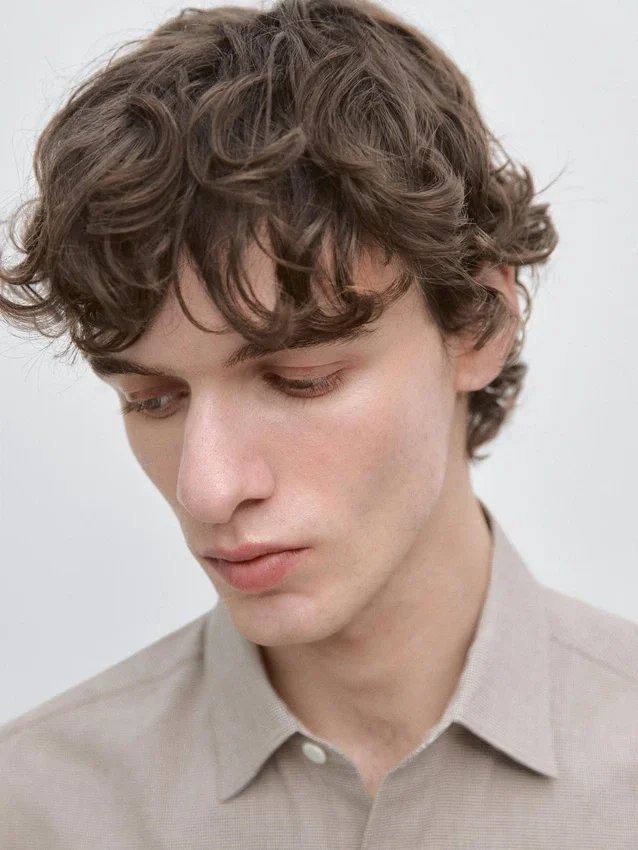 Houndstooth Cotton Blend Shirt Houndstooth Cotton Blend Shirt