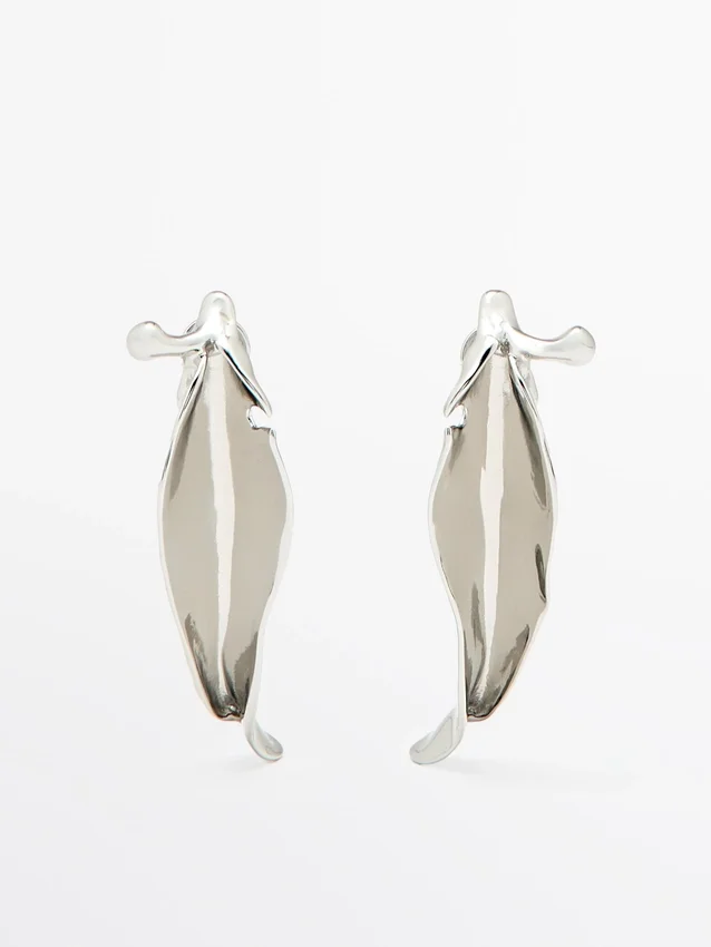 Irregular Leaf Earrings Irregular Leaf Earrings