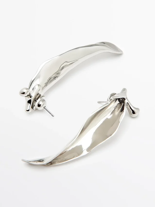 Irregular Leaf Earrings Irregular Leaf Earrings