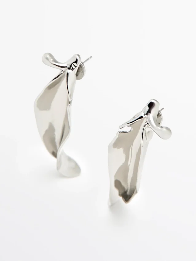 Irregular Leaf Earrings Irregular Leaf Earrings