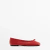 Leather Ballet Flats with Knot Leather Ballet Flats with Knot