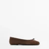 Leather Ballet Flats with Knot Leather Ballet Flats with Knot
