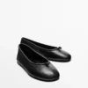Leather Ballet Flats with Knot Leather Ballet Flats with Knot