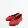 Leather Ballet Flats with Knot Leather Ballet Flats with Knot