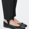 Leather Ballet Flats with Knot Leather Ballet Flats with Knot
