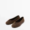 Leather Ballet Flats with Knot Leather Ballet Flats with Knot