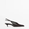 Leather High-Heel Mules Leather High-Heel Mules