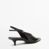 Leather High-Heel Mules Leather High-Heel Mules