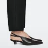 Leather High-Heel Mules Leather High-Heel Mules
