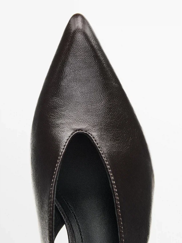 Leather High-Heel Mules Leather High-Heel Mules