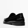 Leather Loafers with Glossy Finish