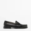 Leather Loafers with Penny Strap