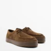 Leather Shoes with Moc Toe and Chunky Sole Leather Shoes with Moc Toe and Chunky Sole