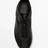 Leather Trainers with Thin Sole