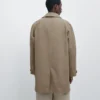 Lightweight Cotton Blend Trench Coat