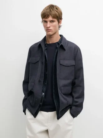 Lightweight Linen Jacket with Pockets