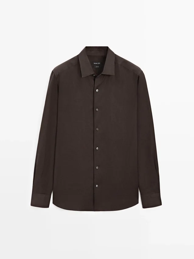 Lightweight Regular Fit Linen Shirt Lightweight Regular Fit Linen Shirt