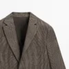 Linen Blazer with Pocket Details