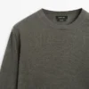 Linen Knit Crew Neck Sweater Linen Knit Crew Neck Sweater