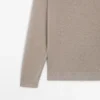 Linen Polo Collar Knit Sweater