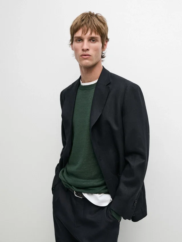 Linen Suit Blazer Linen Suit Blazer