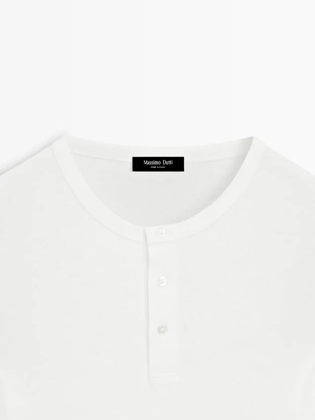 Long Sleeve Henley Neck T-Shirt Long Sleeve Henley Neck T-Shirt