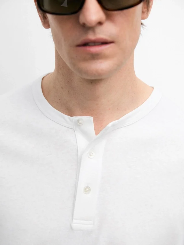 Long Sleeve Henley Neck T-Shirt Long Sleeve Henley Neck T-Shirt