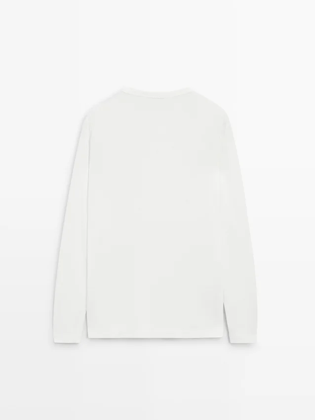 Long Sleeve Henley Neck T-Shirt Long Sleeve Henley Neck T-Shirt