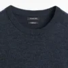 Merino Wool Crew Neck Knit Sweater