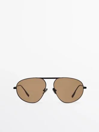 Metal Aviator Sunglasses