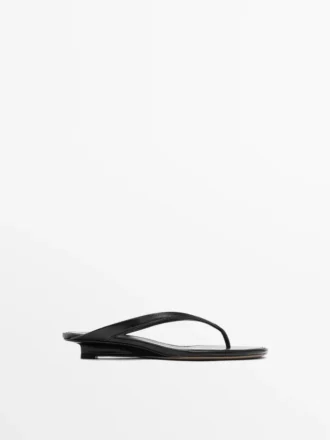 Mid-Heel Sandals with Toe Divider