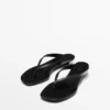 Mid-Heel Sandals with Toe Divider