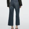 Mid-Rise Cropped Flare Fit Jeans