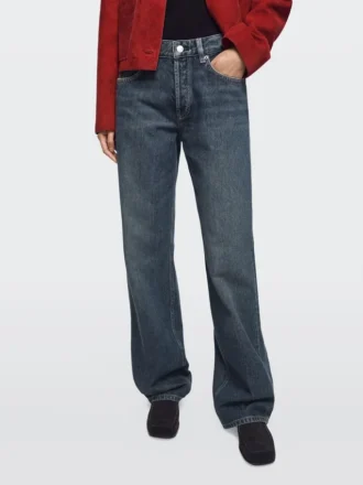 Mid-Rise Wide-Leg Jeans