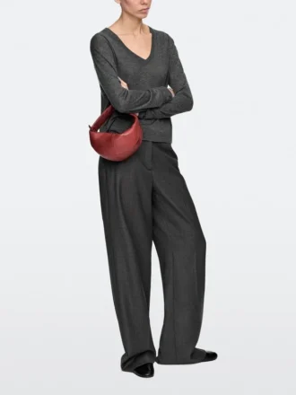 Mini Nappa Leather Half-Moon Bag