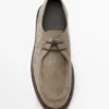 Moc Toe Split Suede Shoes