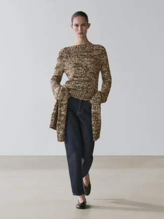 Moulina Cotton Blend Knit Sweater