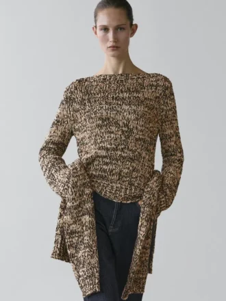 Moulina Cotton Blend Knit Sweater