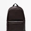 Nappa Leather Backpack with Zip