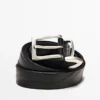 Nappa Leather Belt with Tip Detail