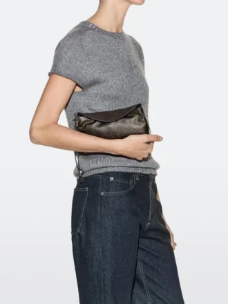 Nappa Leather Crossbody Pouch Bag