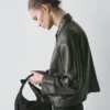 Nappa Leather Jacket with Belt