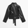 Nappa Leather Jacket with Belt