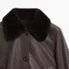 Nappa Leather Jacket with Lambskin Collar