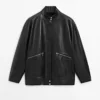 Nappa Leather Jacket with Pocket Details