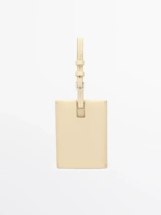 Nappa Leather Luggage Tag