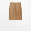 Nappa Leather Mini Skirt