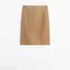 Nappa Leather Mini Skirt