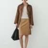 Nappa Leather Mini Skirt